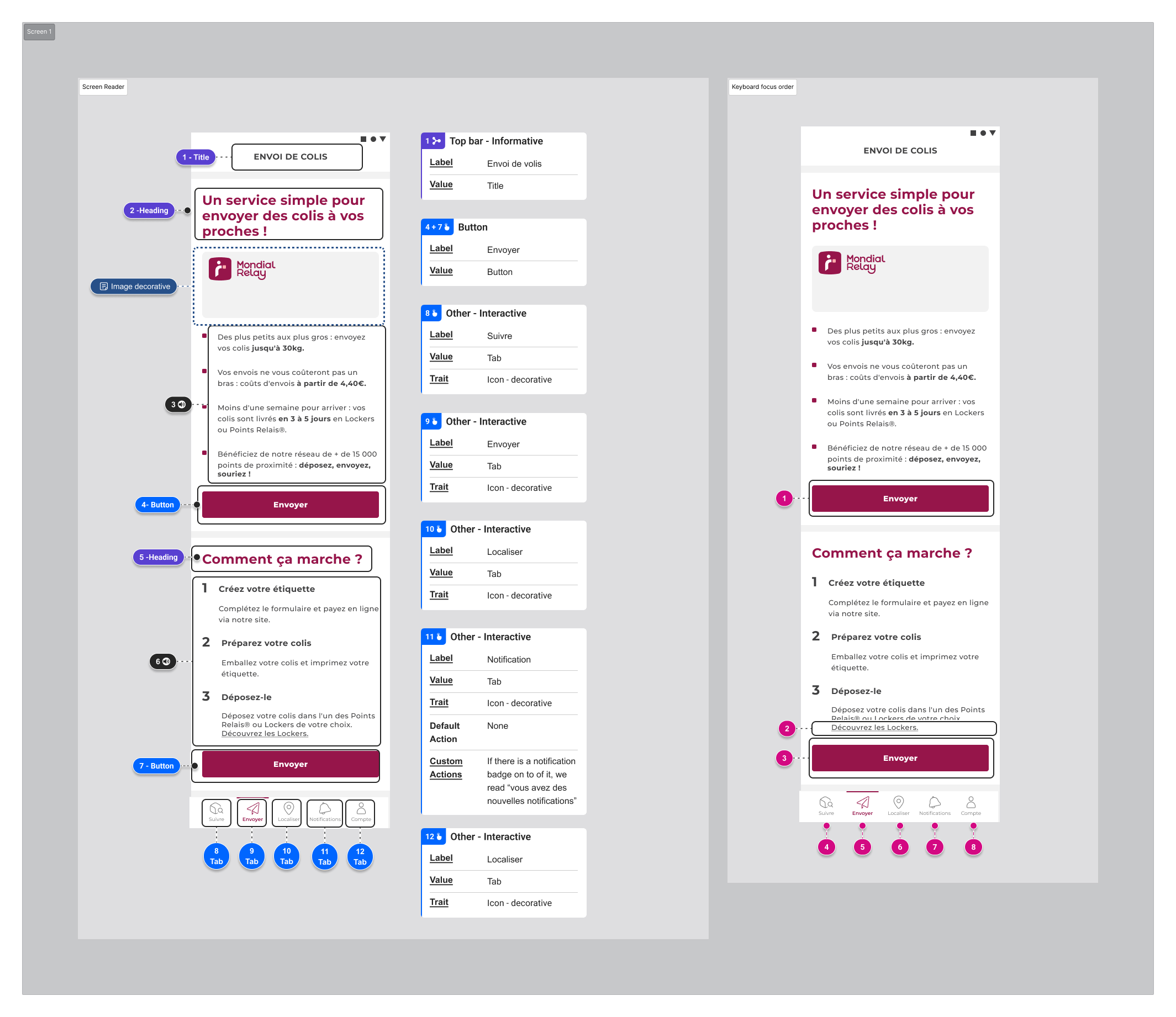Accessibility documentation